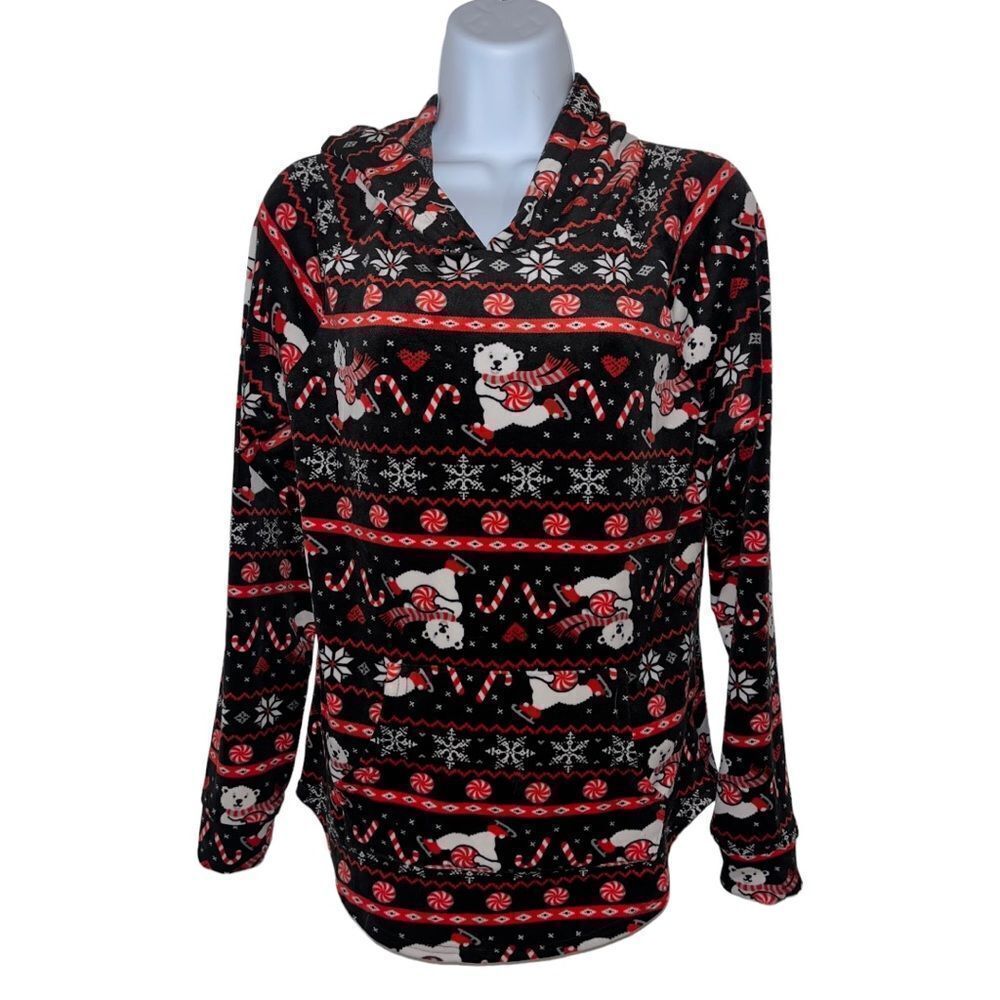 🔥4/$25 Wonder Nation Holiday Hoodie Polar Bear Fleece, Medium